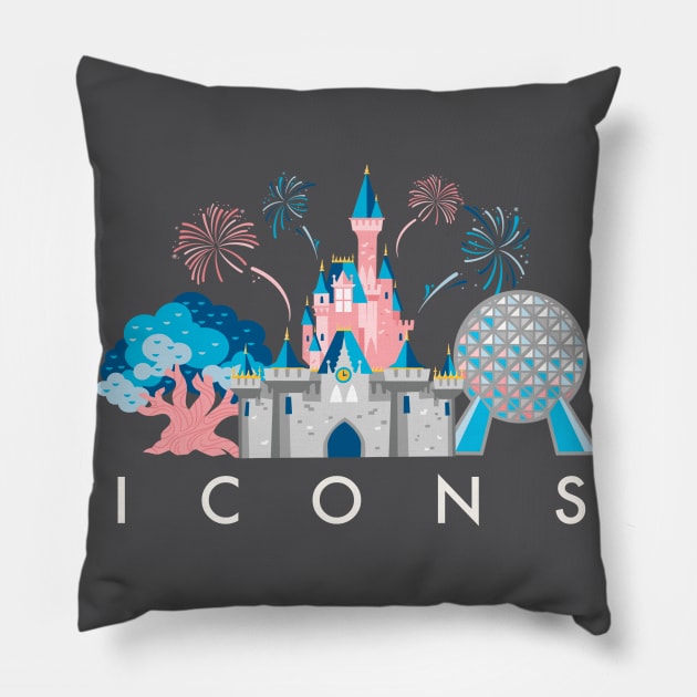 Icons of wdw Pillow by EnglishGent