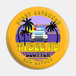 Scary Savannah - Tybee PD blotter art Pin