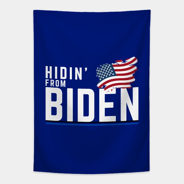 Hidin' from Biden 2020 Tapestry by Tailor twist