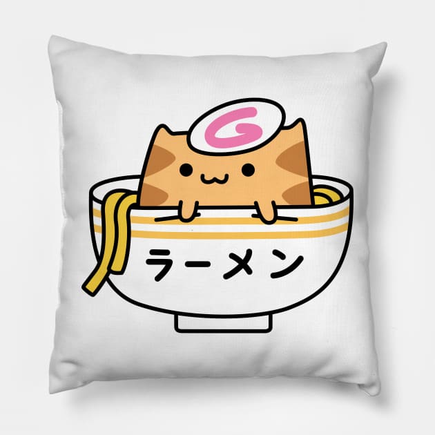 Ramen Cat Pillow by Robot Dance Battle