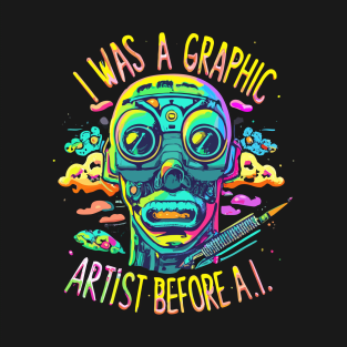 I Was a Graphic Designer Before A.I. T-Shirt