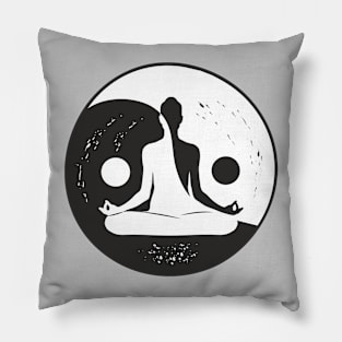 Find Your Balance // Yoga Yin Yang Symbol Pillow