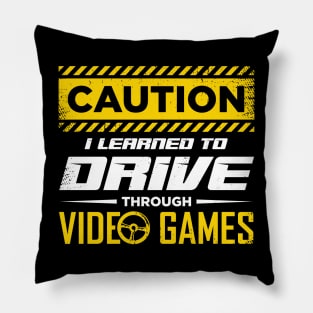 Funny Gamer Driving License Gift Pillow