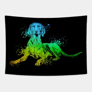 Colourful Magyar Vizsla Tapestry