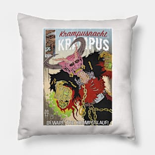 Beware The Krampuslauf! by Grafixs© Pillow