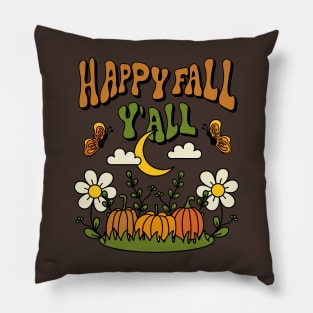 Happy Fall Y'all Shirt Design Pillow