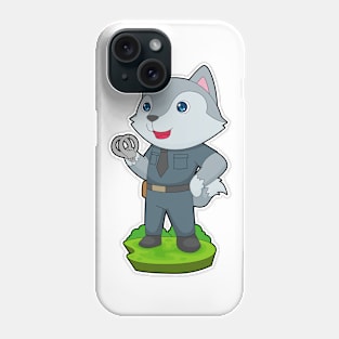 Wolf Cop Handcuffs Police Phone Case