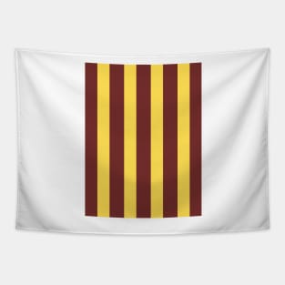 Sheffield United Retro 1982 Away Yellow and Brown Stripes Tapestry