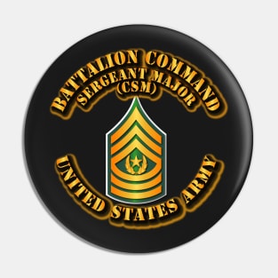 Army - Battalion Command Sergeant Major Pin