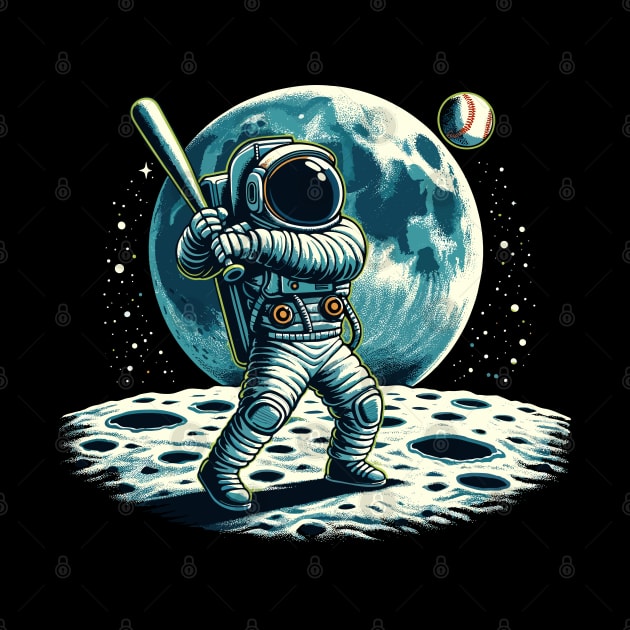 Baseball Novelty Astronaut Funny Baseball by KsuAnn