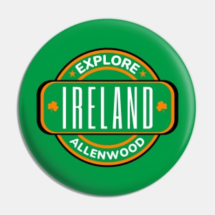 Allenwood, Ireland - Irish Town Pin