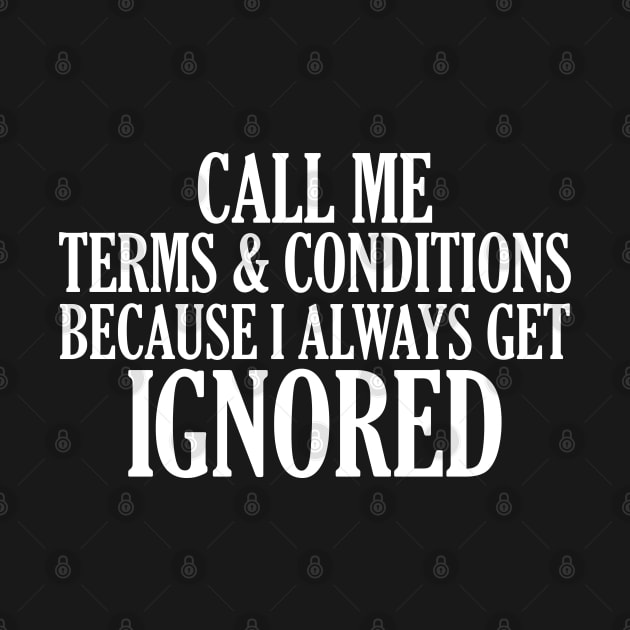 CALL ME TERMS & CONDITIONS by giovanniiiii
