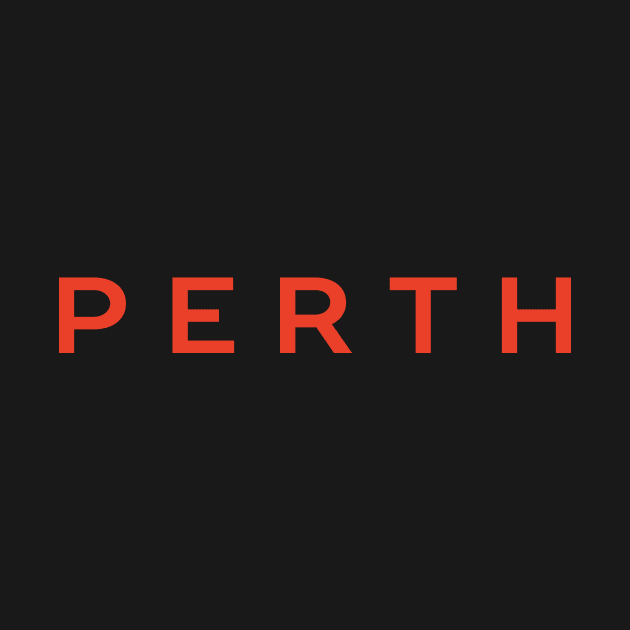 Perth City Typography by calebfaires