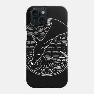 Deer Line (White) Phone Case