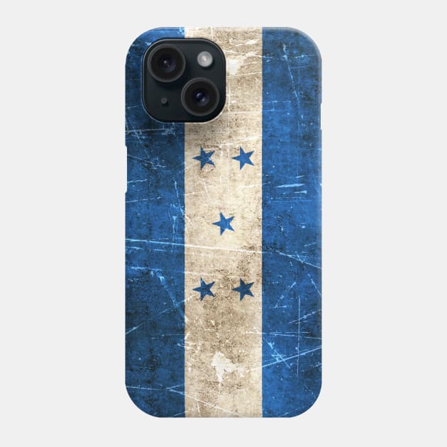 Vintage Aged and Scratched Honduras Flag Phone Case by jeffbartels