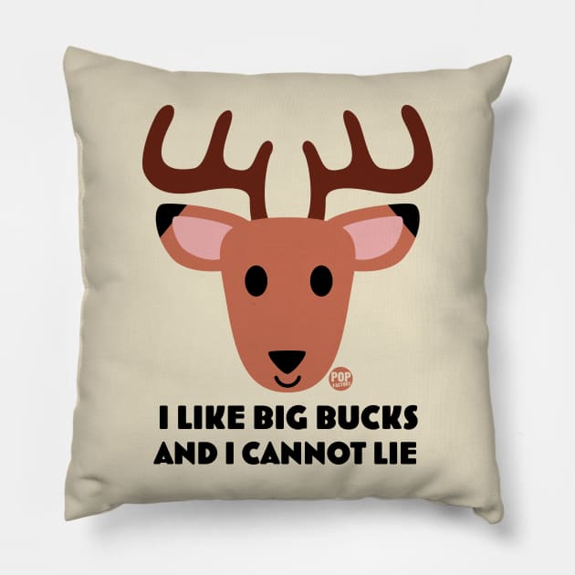 big bucks Pillow by toddgoldmanart