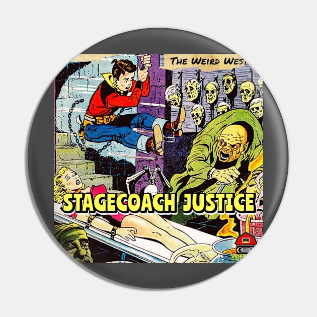 “The Weird West” Stagecoach Justice Tee Pin by Video Barn Home Entertainment 