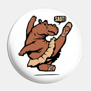 Balletic Hippo Pin