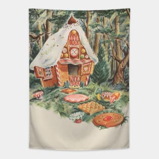 Vintage Hansel and Gretel Fairy Tale Tapestry