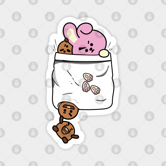Cooky Shooky Pocket Bt21 Bts Aimant Teepublic Fr