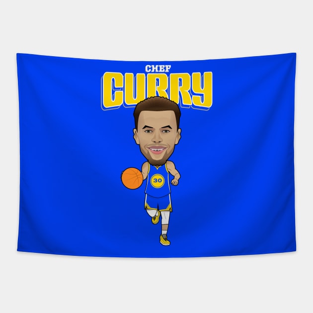 Chef Curry! Tapestry by dbl_drbbl
