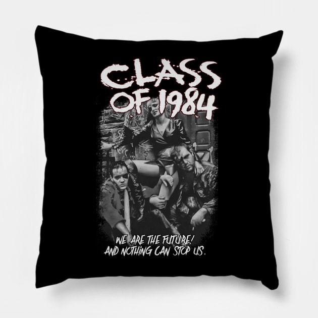 We Are The Future! (B&W Version) Pillow by The Dark Vestiary