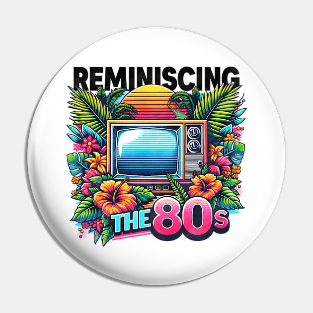 Reminiscing the 80s - 80s Nostalgia Retro Pin by Backpack-Hiker