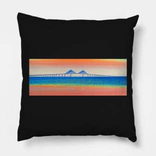 Sunshine Skyway morning Pillow