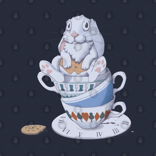 Alice In Wonderland Fan Art Teacup Bunny by ChiquitaFoncy