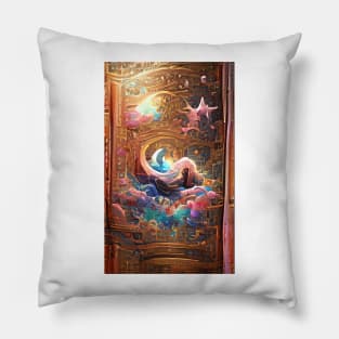 Golden Gate to the Ocean Waves Beach Paradise | Wise Mystical Pillow