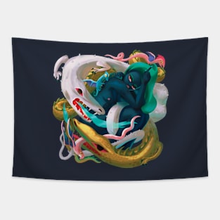 Dragons by my side Tapestry