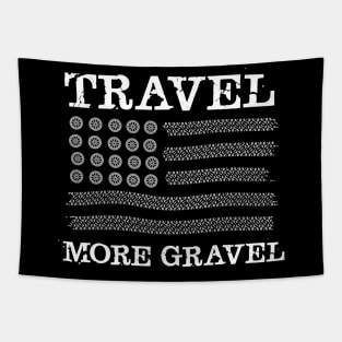 Vintage US Flag Off Road Vehicle Tapestry