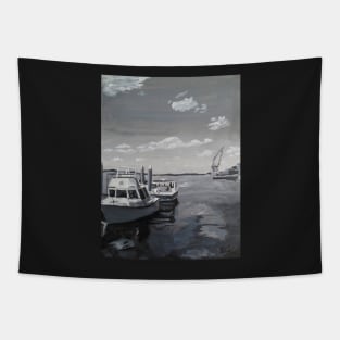 Gray Skies - Acrylic Painting Tapestry