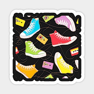 Colorful Retro Shoes Magnet