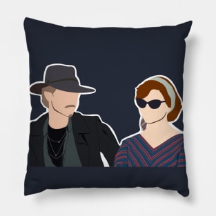 Queen's Gambit Beth and Benny Pillow