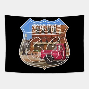 Corner in Winslow Arizona, Route 66, Eagles song Take it Easy - WelshDesigns Tapestry