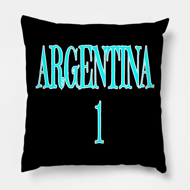 Argentina 1 Pillow by Holisudin 