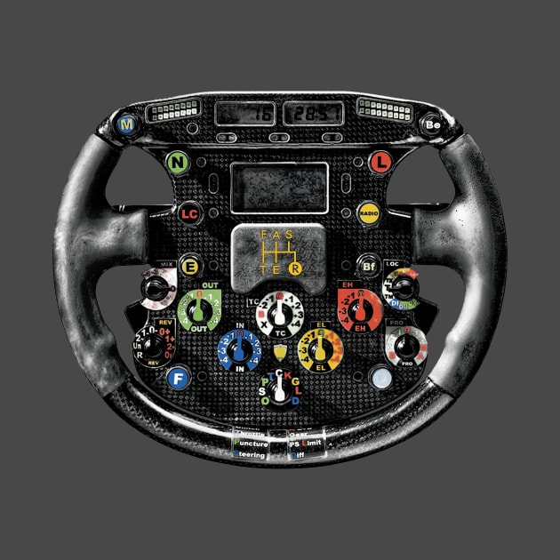 Retro F1 Steering Wheel by FASTER