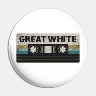 Great White Mix Tape Pin
