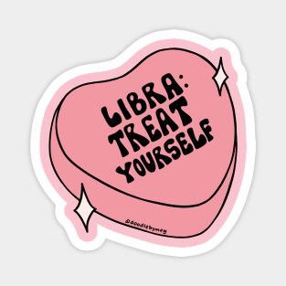 Libra Conversation Heart Magnet