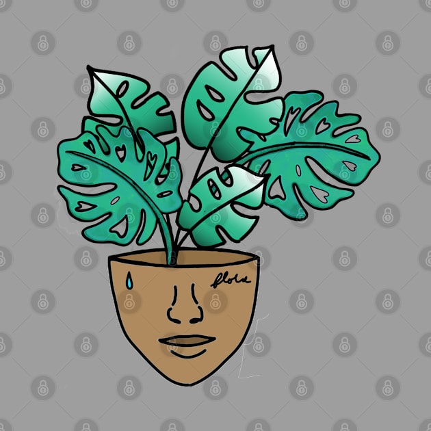 Monstera Plant Person - Crazy Plant Lady by Tenpmcreations