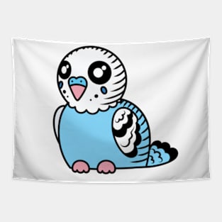 Sky Blue Budgie Tapestry