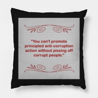 Cross Stitch Impeachment Hearings Quote George Kent Corrupt People Pillow