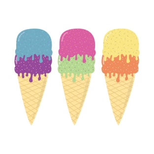 Double Scoop Ice Cream Cones! T-Shirt