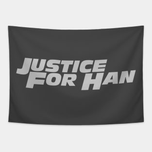 Justice for Han (light gray) Tapestry