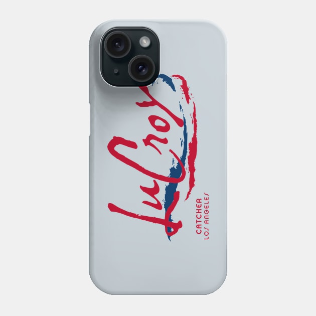 Lucroy Seltzer (Red on Light) Phone Case by alanduda