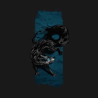 Shadow Sentinel: Mythical Shadow Wolf T-Shirt