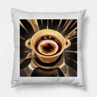 Coffee Cup Macchiato Decaf Vintage Since Pillow