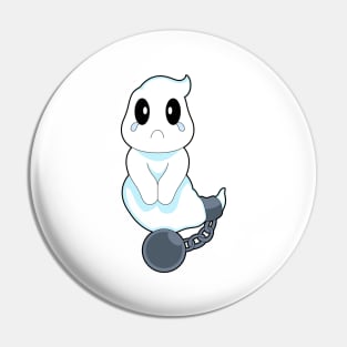 Ghost Halloween Prisoner Pin