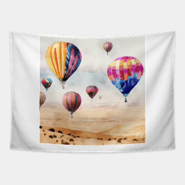 Hot Air Ballooning Tapestry by Starbase79